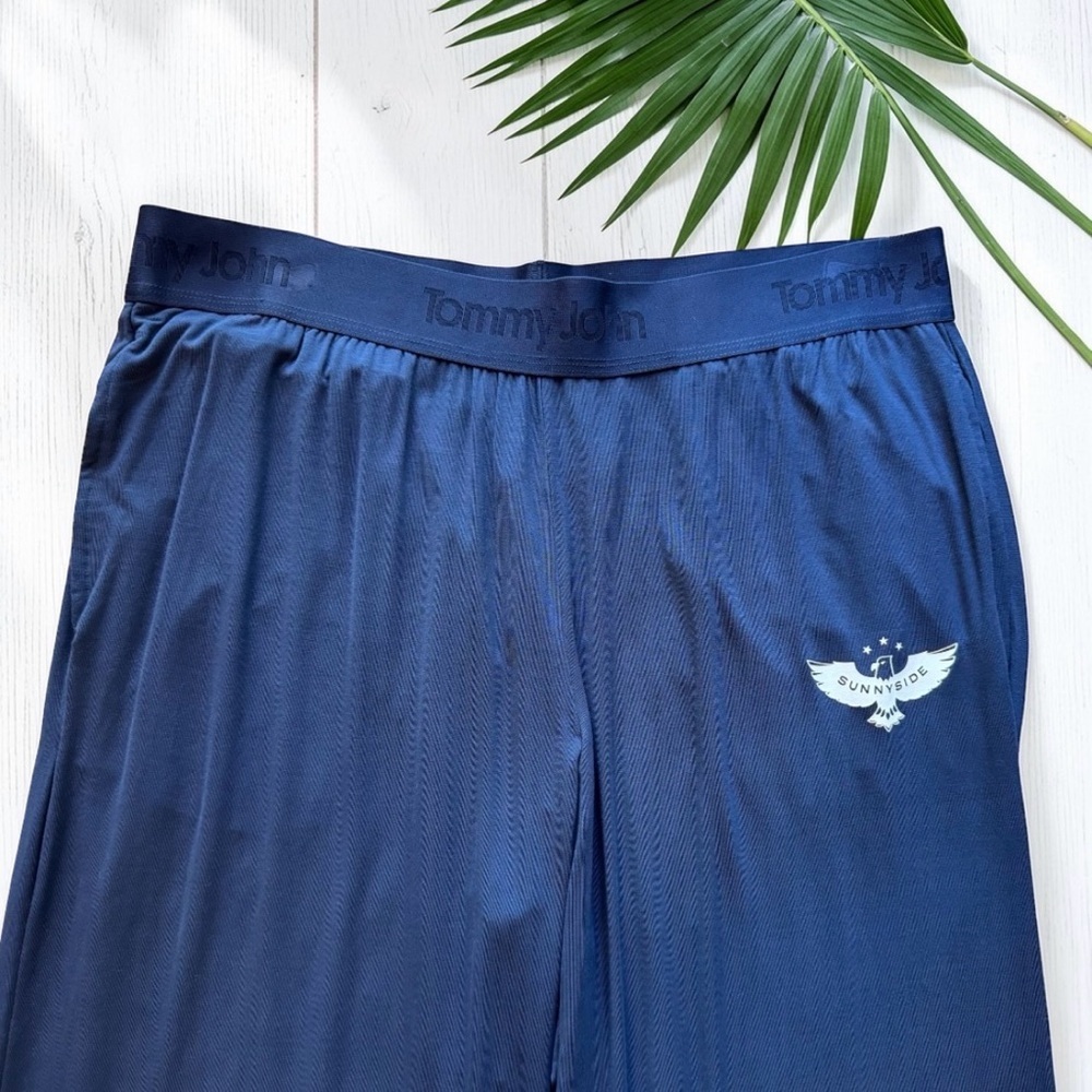 Tommy John Dress Blue Micro Modal Sleep Pants NWT Size L(R) - Picture 3 of 10